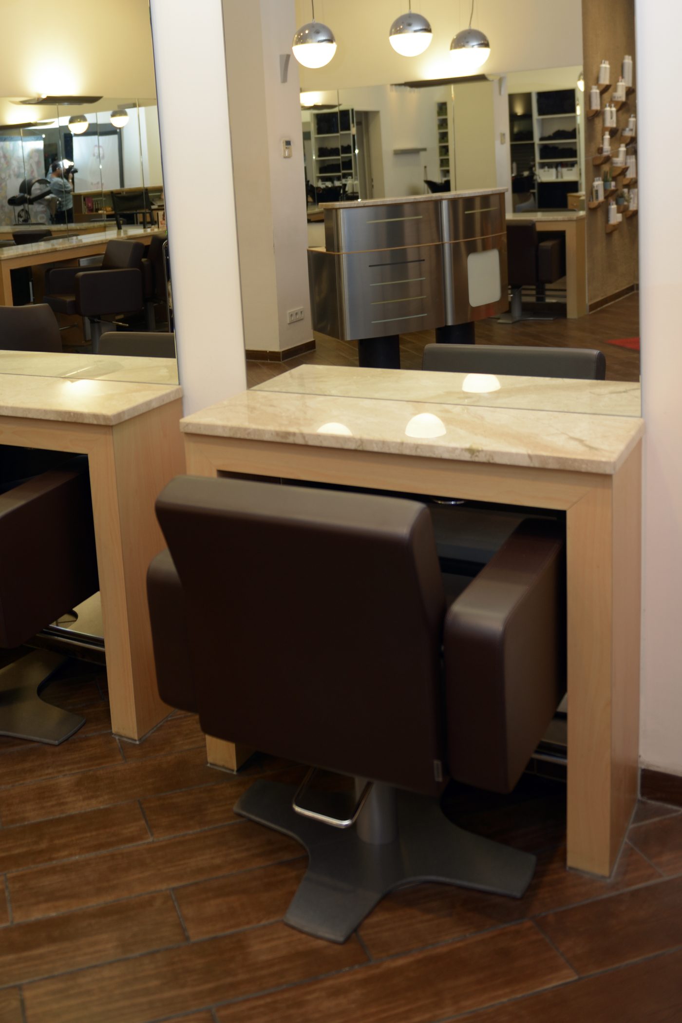 Arbeitsplatz im Salon Haareszeit